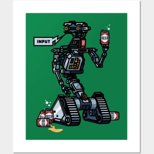 Short Circuit Johnny 5 Beers Posters and Art